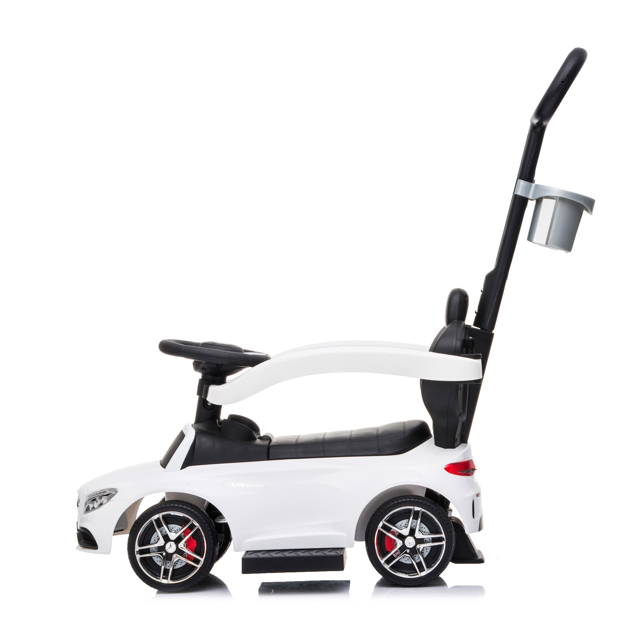 Mercedes loopauto met geluid meegroeiend wit Vikingchoice.nl