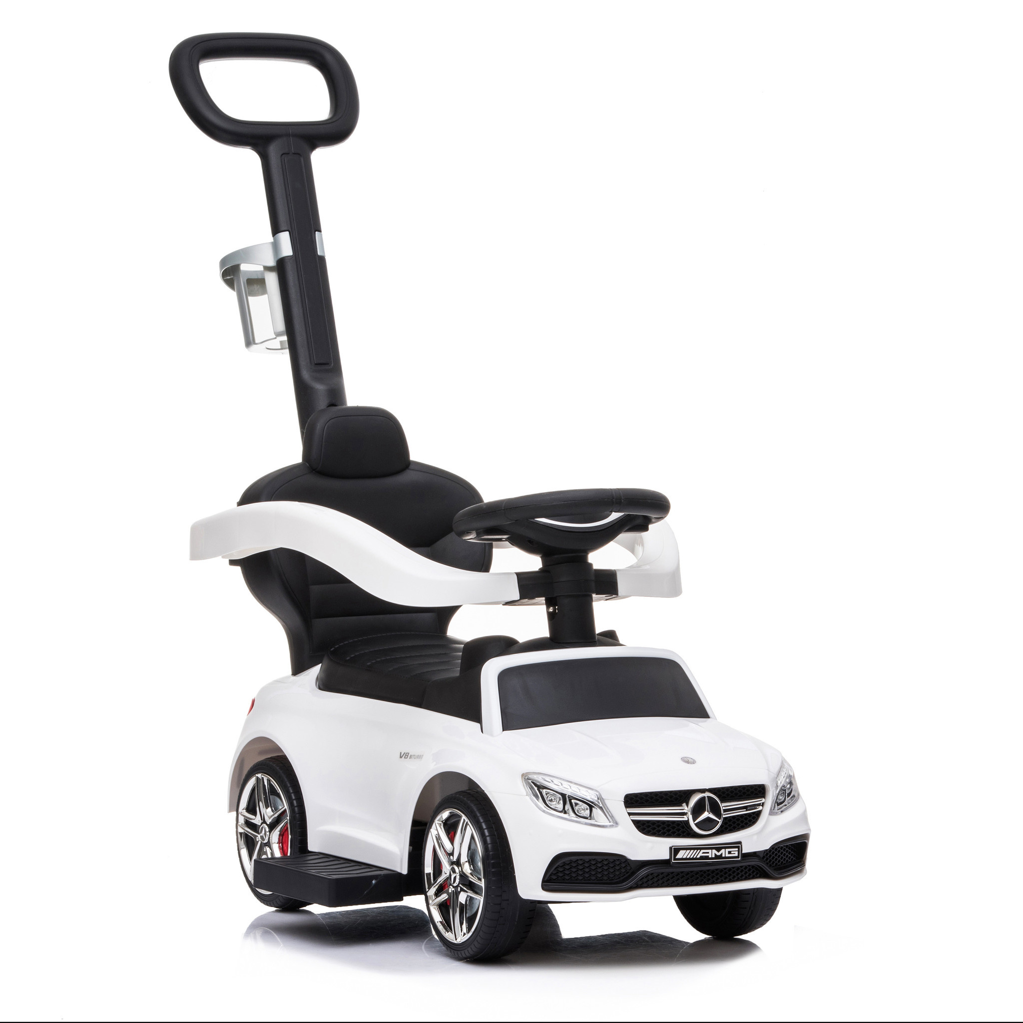 Mercedes loopauto met geluid meegroeiend wit Vikingchoice.nl