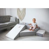 Schuimglijbaan - 40 cm hoog - wit, grijs, paars