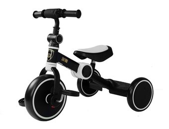 Driewieler opvouwbaar- met trappers -zwart wit