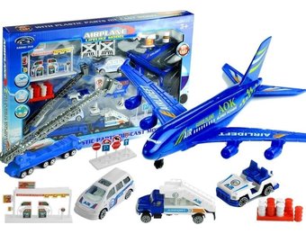 Speelgoed vliegtuig - luchthaven speelset - 30 delig - 1:87