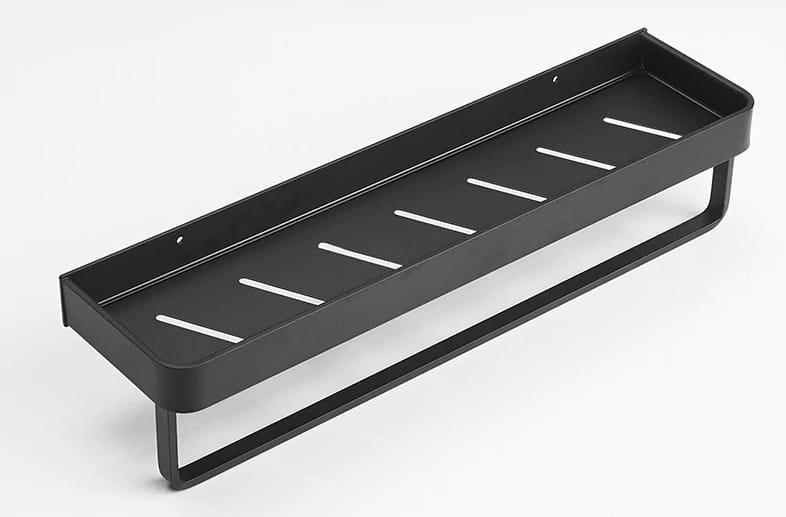 Badkamer schap set - metalen wandplank set - 40 cm - zwart