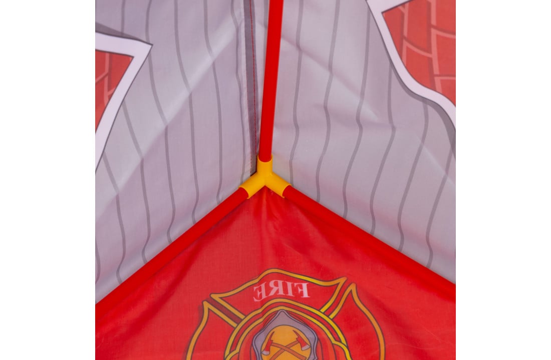 Speeltent - brandweer - met tunnel - 190x73x102 cm - rood