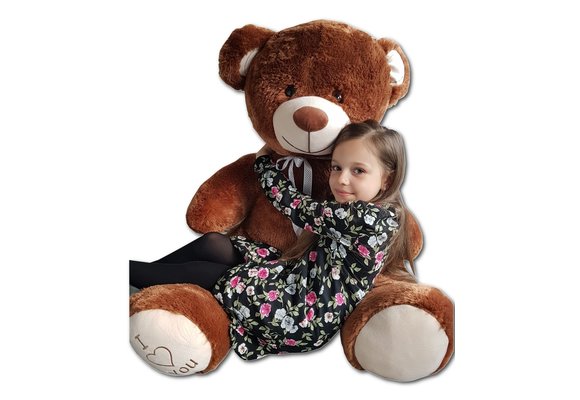 Gigantische grote teddybeer - 75 x 85cm - bruin