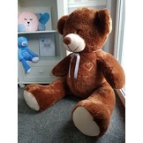 Gigantische grote teddybeer - 75 x 85cm - bruin