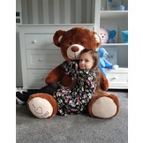 Gigantische grote teddybeer - 75 x 85cm - bruin