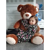 Gigantische grote teddybeer - 75 x 85cm - bruin