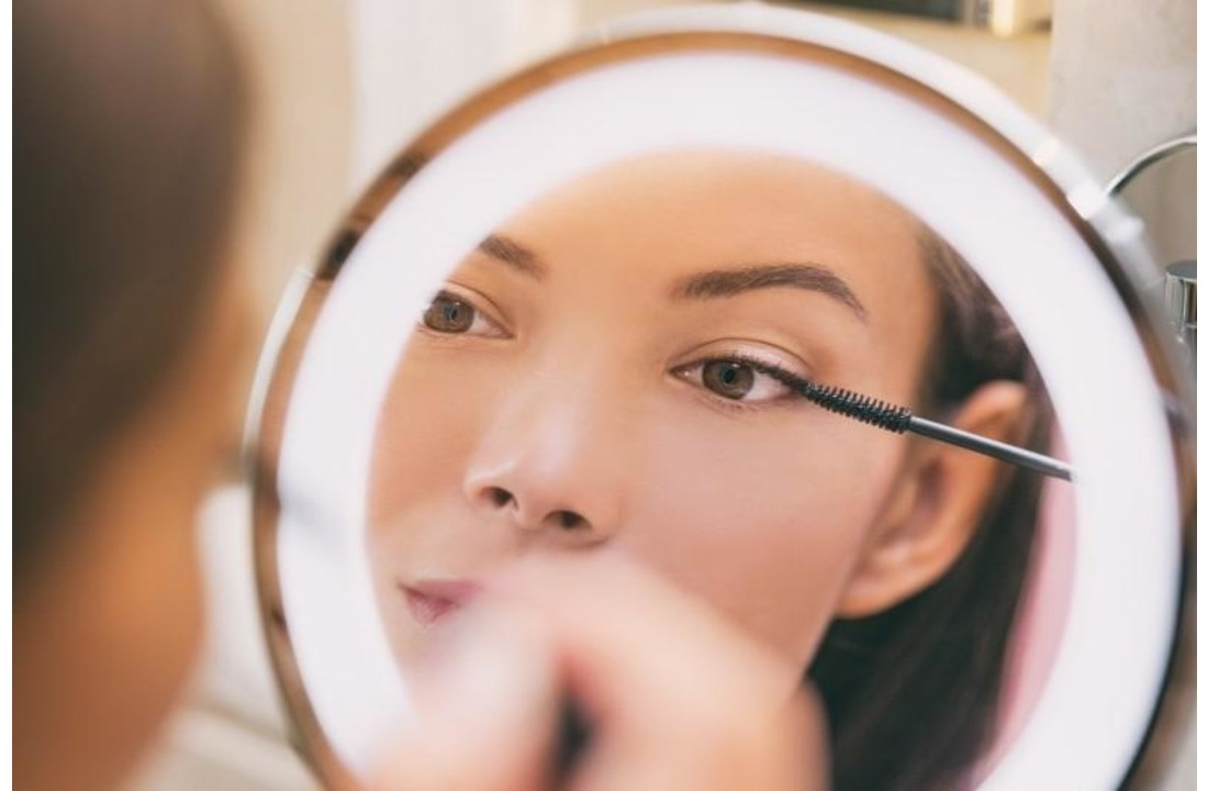 Make up spiegel - scheerspiegel - met LED - 20 cm - chroom 