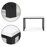 Bureau tafel voor kind & tiener – wit – 120 x 60 x 74 cm