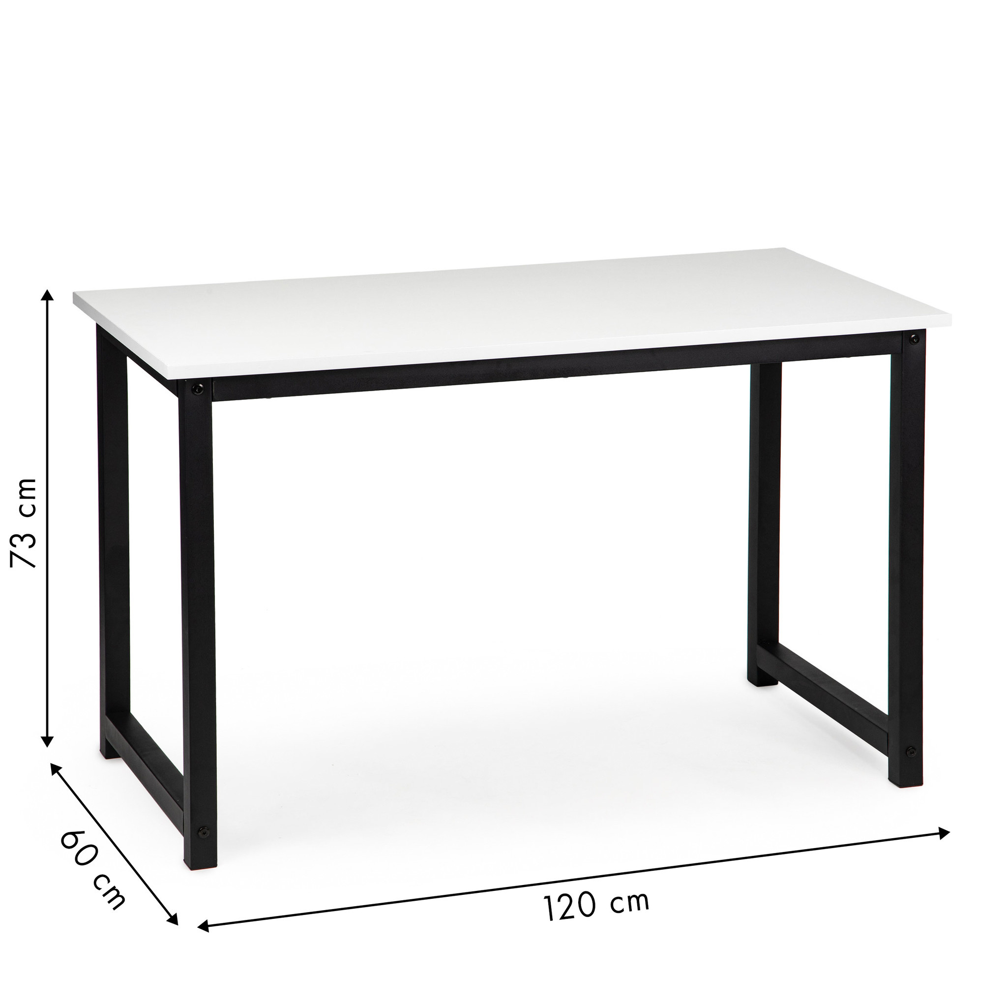 Bureau tafel voor kind & tiener – wit – 120 x 60 x 74 cm