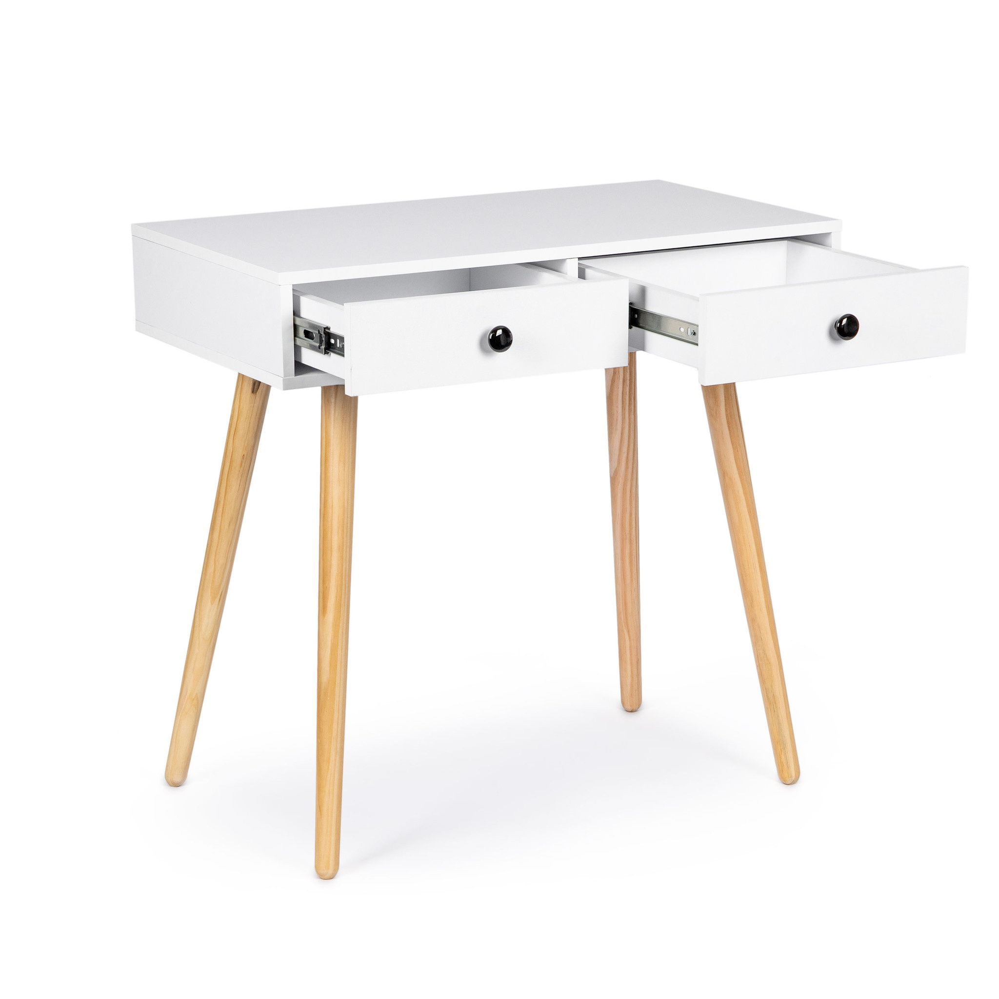 Kaptafel - consoletafel - 80 x 45 cm - wit - bijzettafel