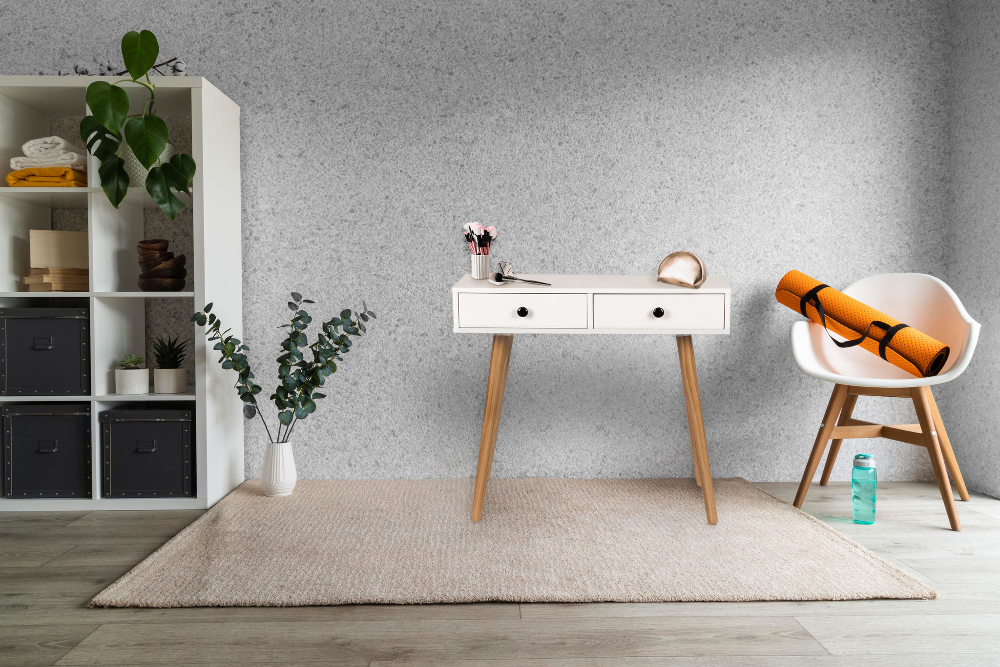 Kaptafel - consoletafel - 80 x 45 cm - wit - bijzettafel