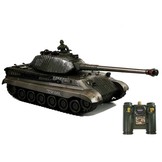 RC legertank duel set - groen en zwart - 26 en 28 cm