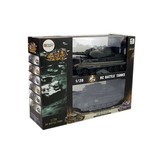 RC legertank duel set - groen en zwart - 26 en 28 cm