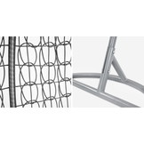 Hangstoel - ei stoel - met grijze standaard & kussens - tot 125kg