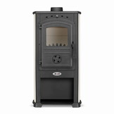 Houtkachel - staal - vrijstaand - 10KW