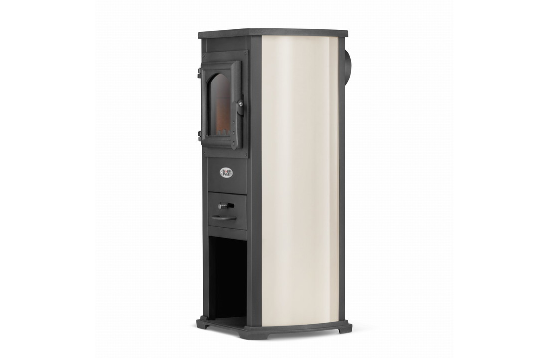 Houtkachel - staal - vrijstaand - 8,5 KW - gietijzer