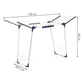 Droogrek - Wasrek - 172 x 58,5 cm - staand - inklapbaar