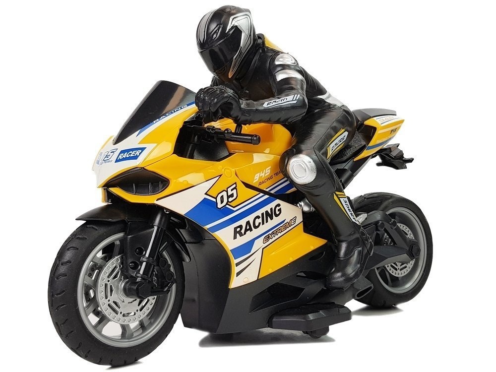 RC-motor - 2,4GHz - 35 m bereik - geel