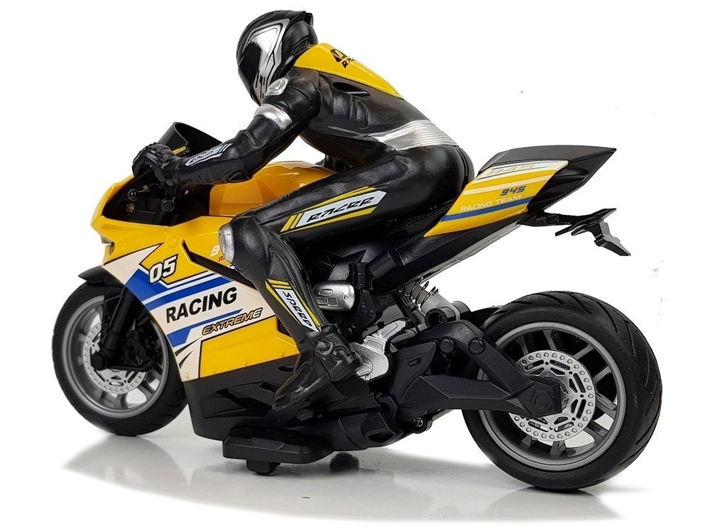 RC-motor - 2,4GHz - 35 m bereik - geel