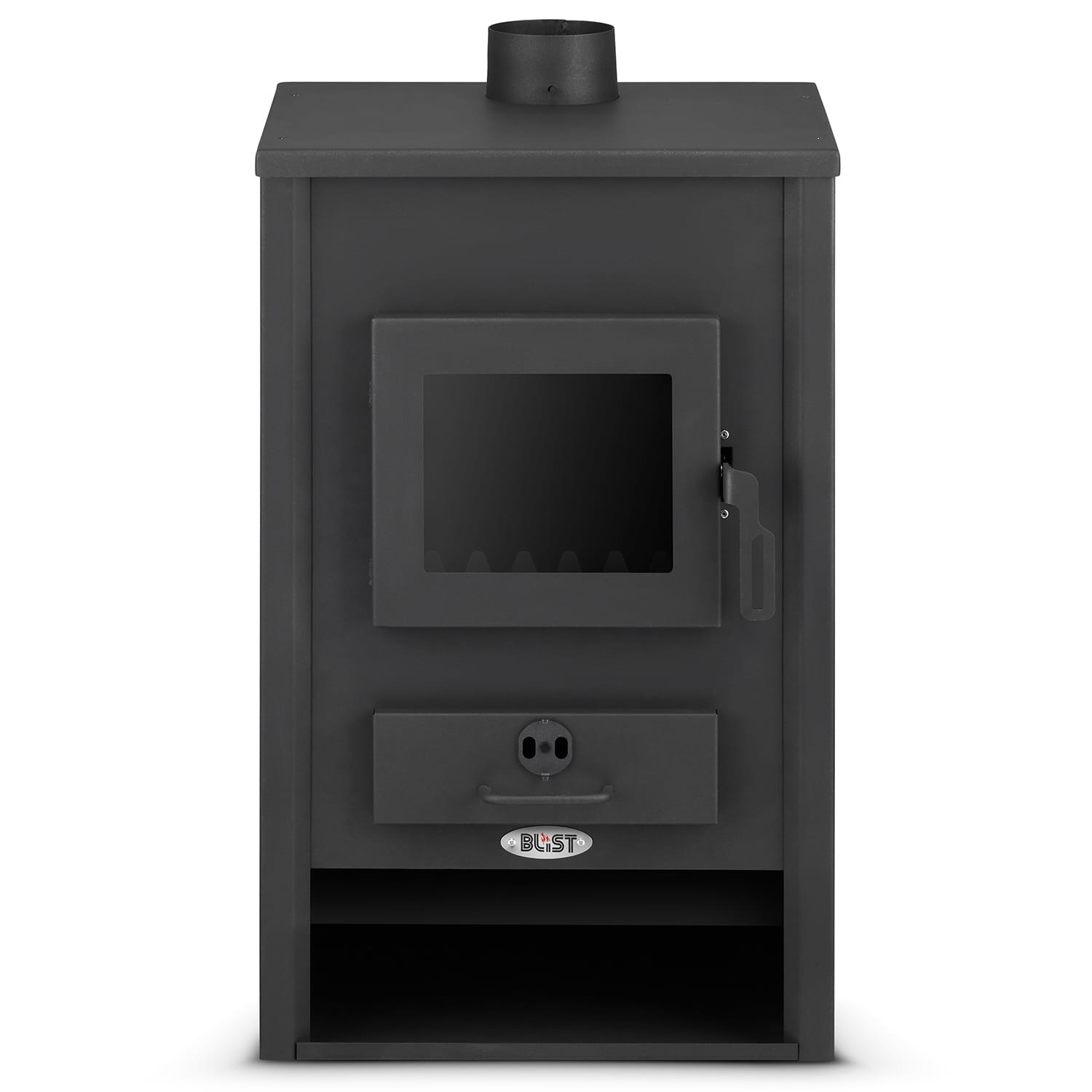 CV Houtkachel - staal - vrijstaand - 22kw