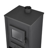 CV Houtkachel - staal - vrijstaand - 22kw