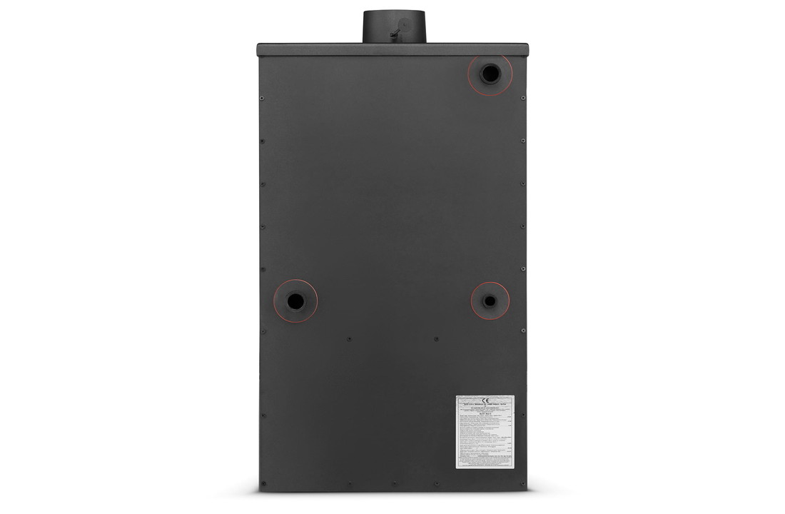 CV Houtkachel - staal - vrijstaand - 22kw