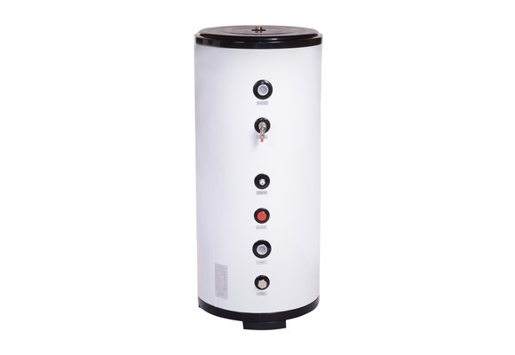 Buffervat warmtepomp - 100L watertank - RVS - 47 x104,5 cm