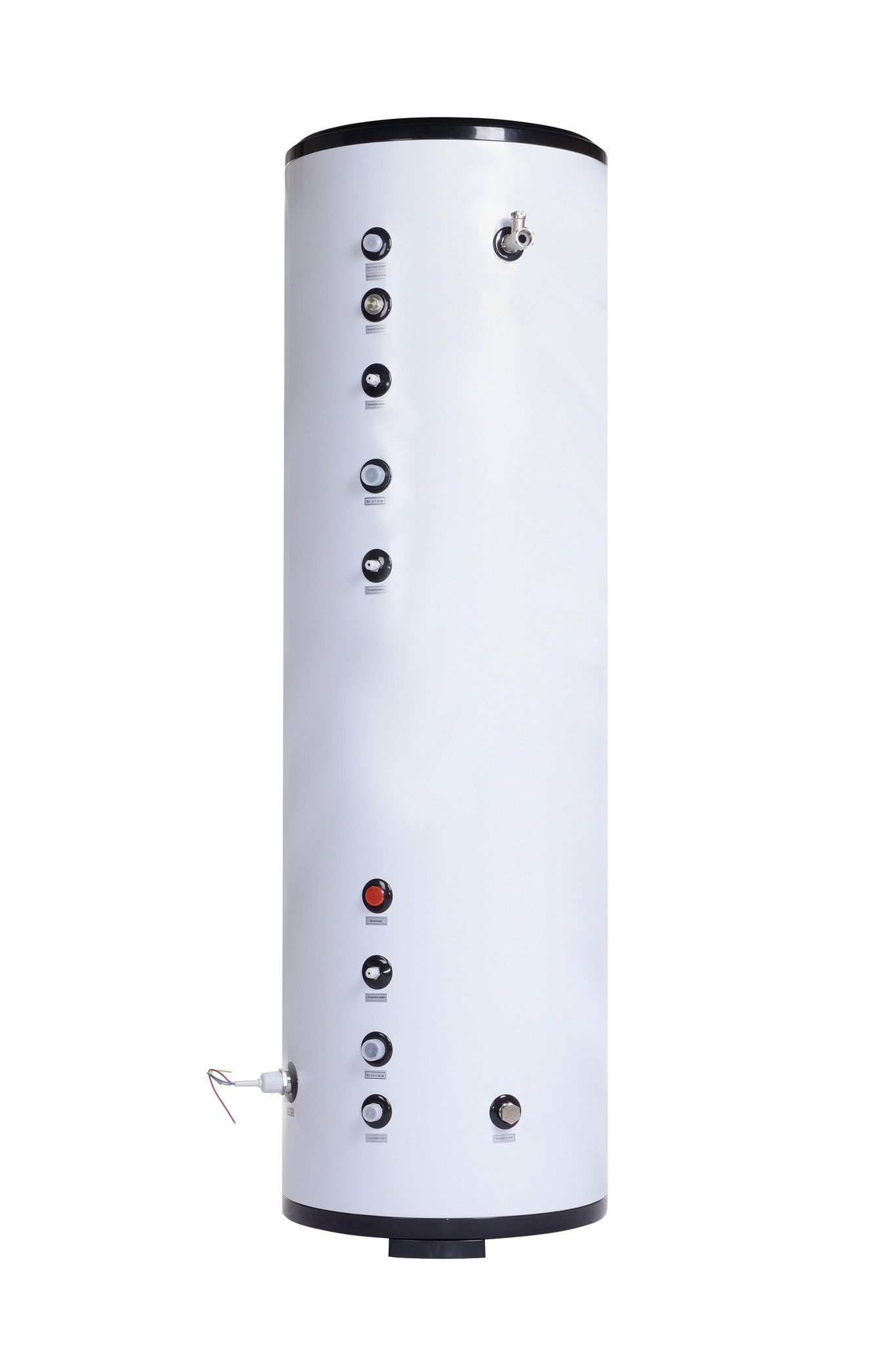 Buffervat warmtepomp - 300L watertank - RVS - 56x186 cm