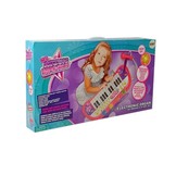 Kinder keyboard set - met microfoon & kruk - roze