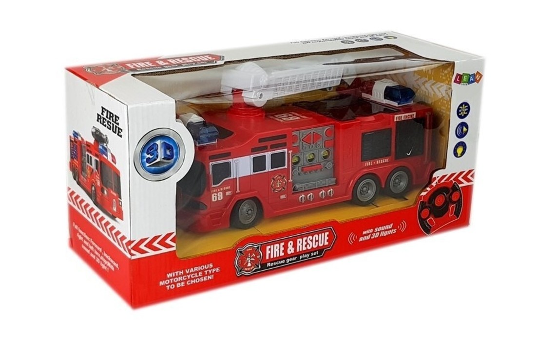 RC brandweerauto - 28 cm – op afstand bestuurbaar