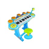 Speelgoedkeyboard piano - incl. drums - microfoon - krukje