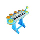 Speelgoedkeyboard piano - incl. drums - microfoon - krukje