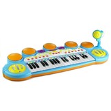 Speelgoedkeyboard piano - incl. drums - microfoon - krukje