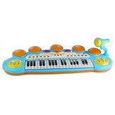 Speelgoedkeyboard piano - incl. drums - microfoon - krukje