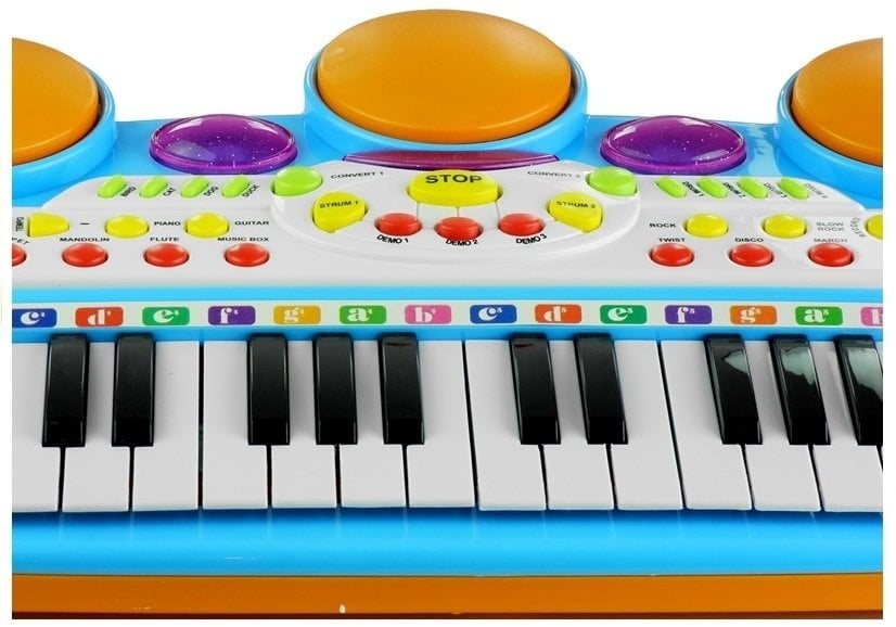 Speelgoedkeyboard piano - incl. drums - microfoon - krukje