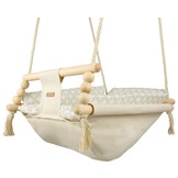 Babywiegschommel - max. 20 kg - creme, cremediamanten