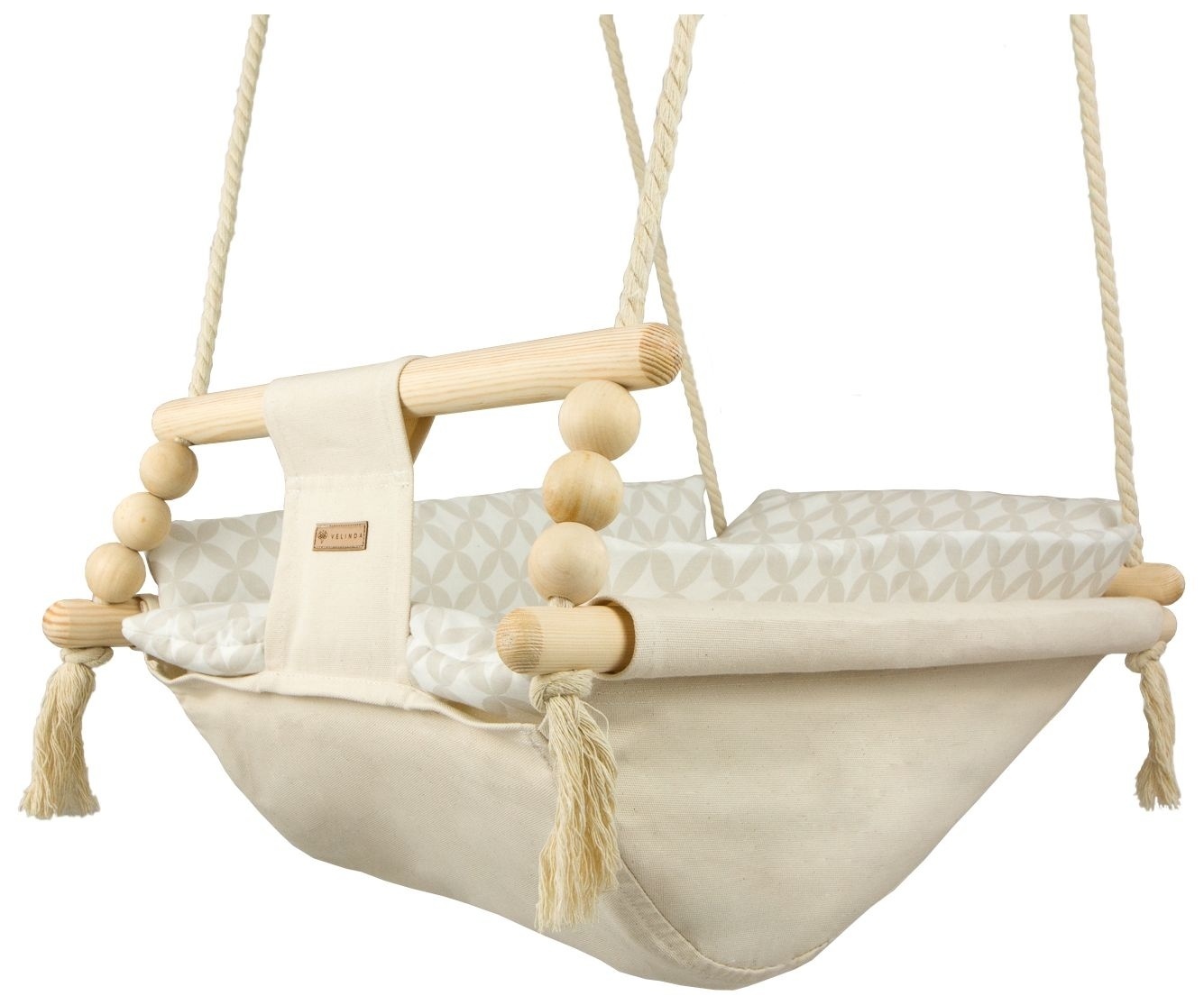 Babywiegschommel - max. 20 kg - creme, cremediamanten