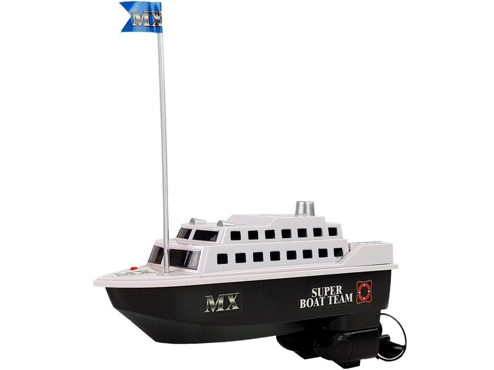 Bestuurbare boot - rc - 27 Mhz - 20 cm - tot 15 km/u - zwart