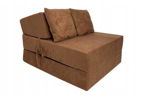Opvouwbaar matras - logeermatras - 200x70x15 cm - cognac