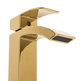 Badkamerkraan - wastafel kraan - goud - 193x120 cm