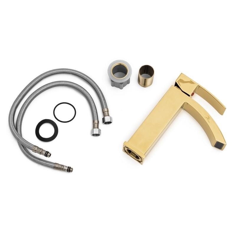 Badkamerkraan - wastafel kraan - goud - 193x120 cm