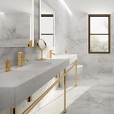Badkamerkraan - wastafel kraan - goud - 160x120 cm