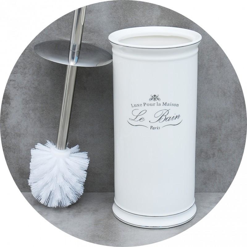 WC borstel - toiletborstel - porselein - ø 11,5 cm - wit