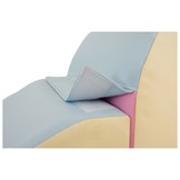 Foamblokken - schuim - brug speelset - 65 cm hoog - roze, blauw, geel