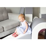 Foamblokken - schuim - brug speelset - 65 cm hoog - roze, blauw, geel