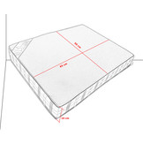 Hondenkussen - hondenmatras - 65x50x10 cm - waterdicht - bruin