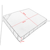 Hondenkussen - hondenmatras - 120x100x10cm - waterdicht - grijs