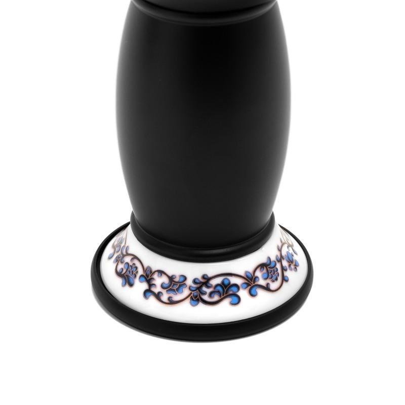 Wastafelkraan - zwart - retro - 11,5x18 cm - eengreeps