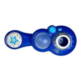 Kinder karaoke set - met 2 microfoons - met standaard - blauw